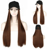 Hat wig one female wig female long hair natural fashion long curly hair big wave