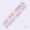 24pcs Solid Color Wear Fake Nail Patches