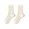 Autumn And Winter Mid-calf Boneless Thickened Solid Color Women's Cotton Socks