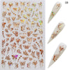 Simulation thin Butterfly Laser Nail Stickers