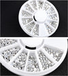 Manicure disc rhinestones