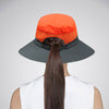 Bucket Hat Damen Sommer Outdoor Sonnenhut Sichtbarer Pferdeschwanz Sonnenhut Sonnenschutzhut