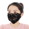 Sweet Flower Embroidered Lace Mask  Ladies Adjustable Ear Rope Mesh