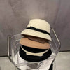 Korean All-match Simple Bow Elegant Small Bucket Cap