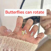 Rotating Butterfly Nail Stickers Wear Armor