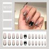 Black Edge French Style Bow Nail Sticker Detachable