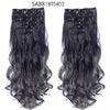 Long Curly Hair High Temperature Silk Curtain