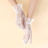 Korean Style White Lace Flower Gloves