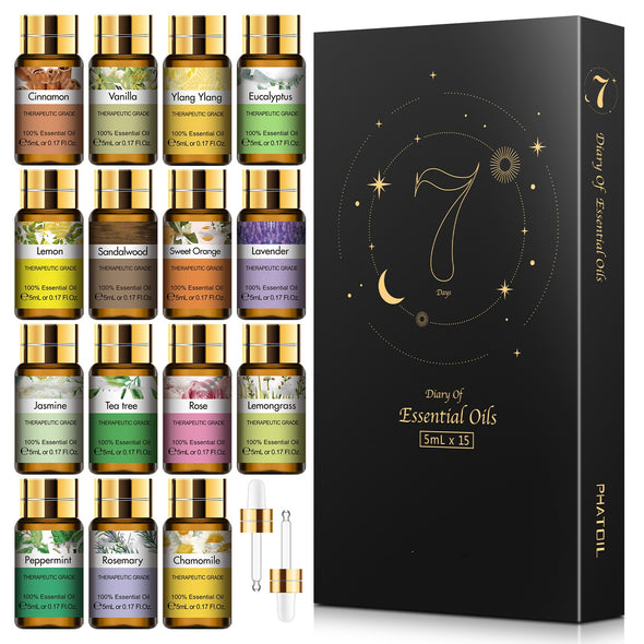 Подарунковий набір Pure Essential Oils, 15 шт. Натуральний рослинний аромат