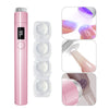 Handheld Portable Manicure Word Bracket Stickers Wear Nail Tip Heating Lamp