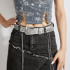 Punk Rivet Rhinestone Hip Hop Belt