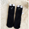 Coral Fleece Socks Women's Mid-calf Three-dimensional Cartoon Room Socks