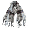 Men's And Women's Plaid Scarf Tassel Shawl