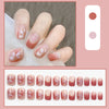 Nail Patch Fake Nail Removable Nail Piece Strawberry Flow Heart Butterfly Wear Finished Short Style