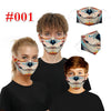 Casual Dust Mask Fashion Casual 3D Digital Printing Outdoor Face Shield Mask