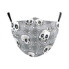 Digital Printing Halloween Skull Pumpkin Creative Design Double-layer Dustproof Mask