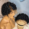 African small curly short curly black female hair