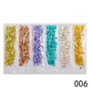 Nail Supplies, Diamond Glass Fragments, Gold And Silver Broken Glass Nails