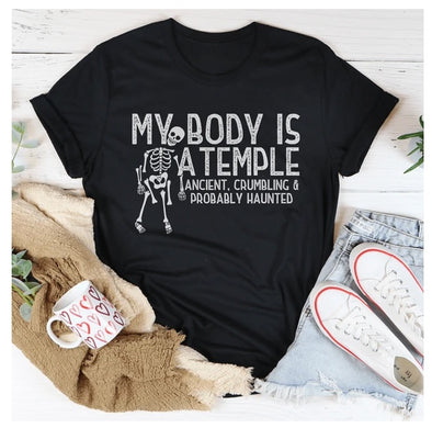 My Body Is A Temple Halloween T-Shirt