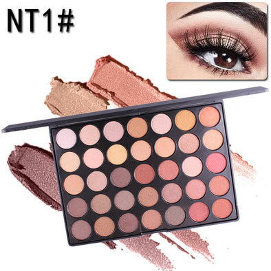 Neue Lidschattenpalette mit 35 schimmernden und matten Farben – Die Palette B