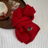 Cute Trendy Child Kindergarten Christmas Tree Children's Knitted Scarf