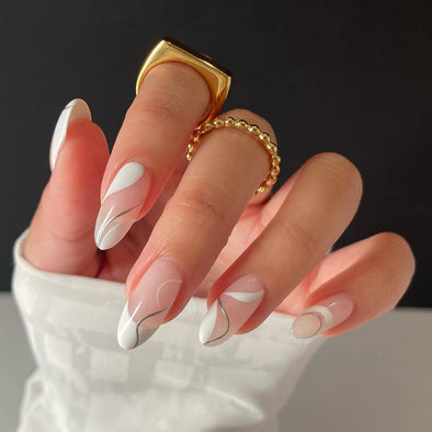 Nail Wear Großhandel Silber Stück Dot Tinte Goldfolie