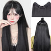 Women's Long Straight Hair Hairpiece  Without Mark