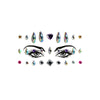 Acrylic Green Resin Diamond Face Sticker Rhinestone Face Sticker Crystal Diamond Eyebrow Sticker Diamond