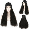 Hat wig one female wig female long hair natural fashion long curly hair big wave