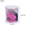 Hexagonal glitter, 12 colors mixed with high quality glitter