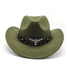 Polyester Retro Jazz Western Cowboy Hat