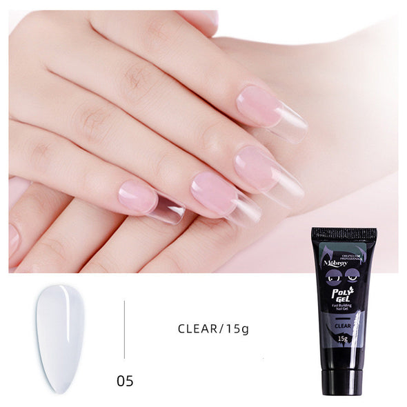 Nail extension glue 15ml non-paper support crystal fast nail extension gel UV phototherapy glue