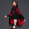 Mid-length Tassels Loose-fitting Knitted Cardigan Thickened Sweater Cashmere Outerwear