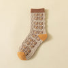 Langstapelige Baumwollsocken Herbst- und Winterdruck