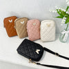 Embroidered Butterfly Rhombus Crossbody Bag