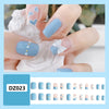 Creamy Blue Love Valentine's Day Jelly Gel Nail Art