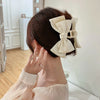 Plain Color XL Bow Ribbon Hair Claw