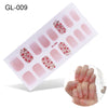 Laser Letters Color Oil Film Nail Stickers