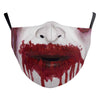 Digitaldruck Halloween Clown Lustige Doppelte Outdoor-Staubmaske