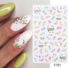 Nagelsticker Floral Serie Nägel