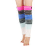 Multi-colored Stripe Long Wool Keep Warm Foot Sock Knee Cover