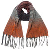 European And American Ladies Shawl Gradient Color Tassel Scarf