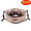 3D Stereo Simulation Human Half Face Creative Spoof Mask