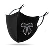 Diamond Mask Shiny Diamond Bow Creative Cloth Mask