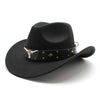 Polyester Retro Jazz Western Cowboy Hat