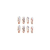 Christmas Simple Pure Desire Mid-length Ballet Fake Nails