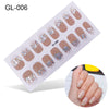 Laser Letters Color Oil Film Nail Stickers