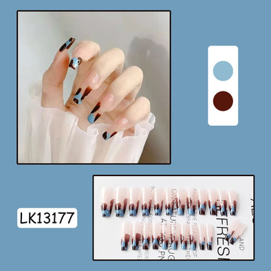 Нашивка Hollow Love French Nail Art Patch, яка знімається