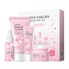 Sakura Skin Care Set 4-piece Set Cleansing Eye Cream Face Cream