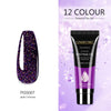 12 farbe Nail art Glitter Pulver Verlängerung Gel Nail art Pailletten Verlängerung Gel Schmerzlos